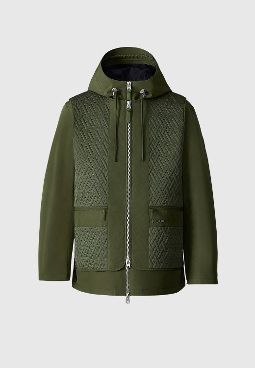 DIEGO 3-in-1 Quilted Rain Jacket for Men