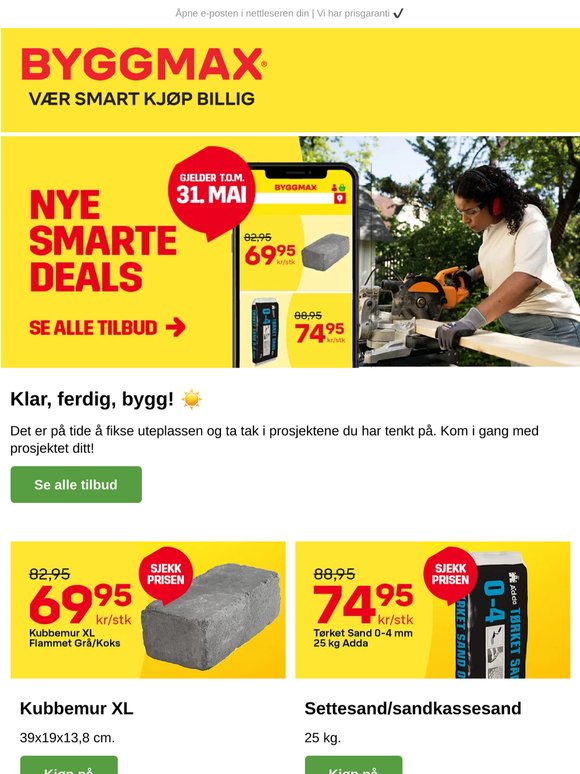 Alt til uteplassen | Se våre nye smarte deals