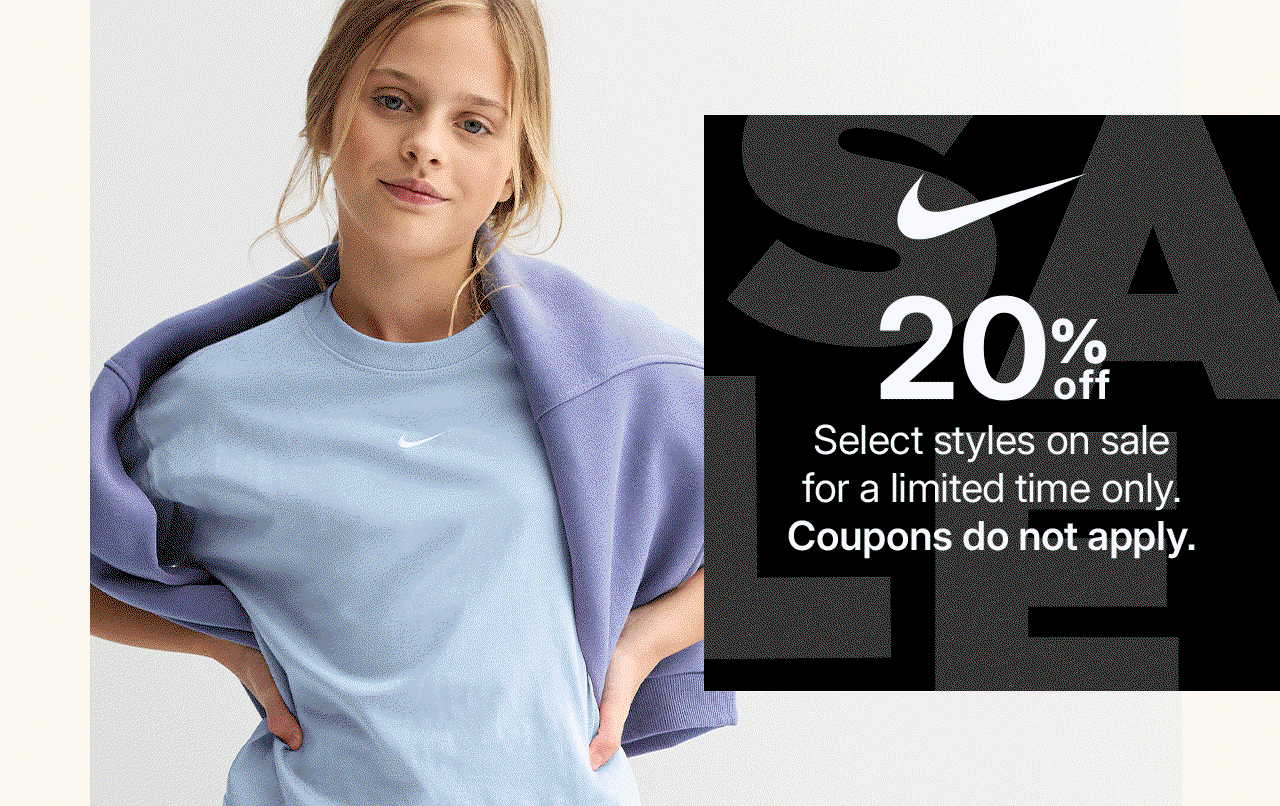 20% off nike