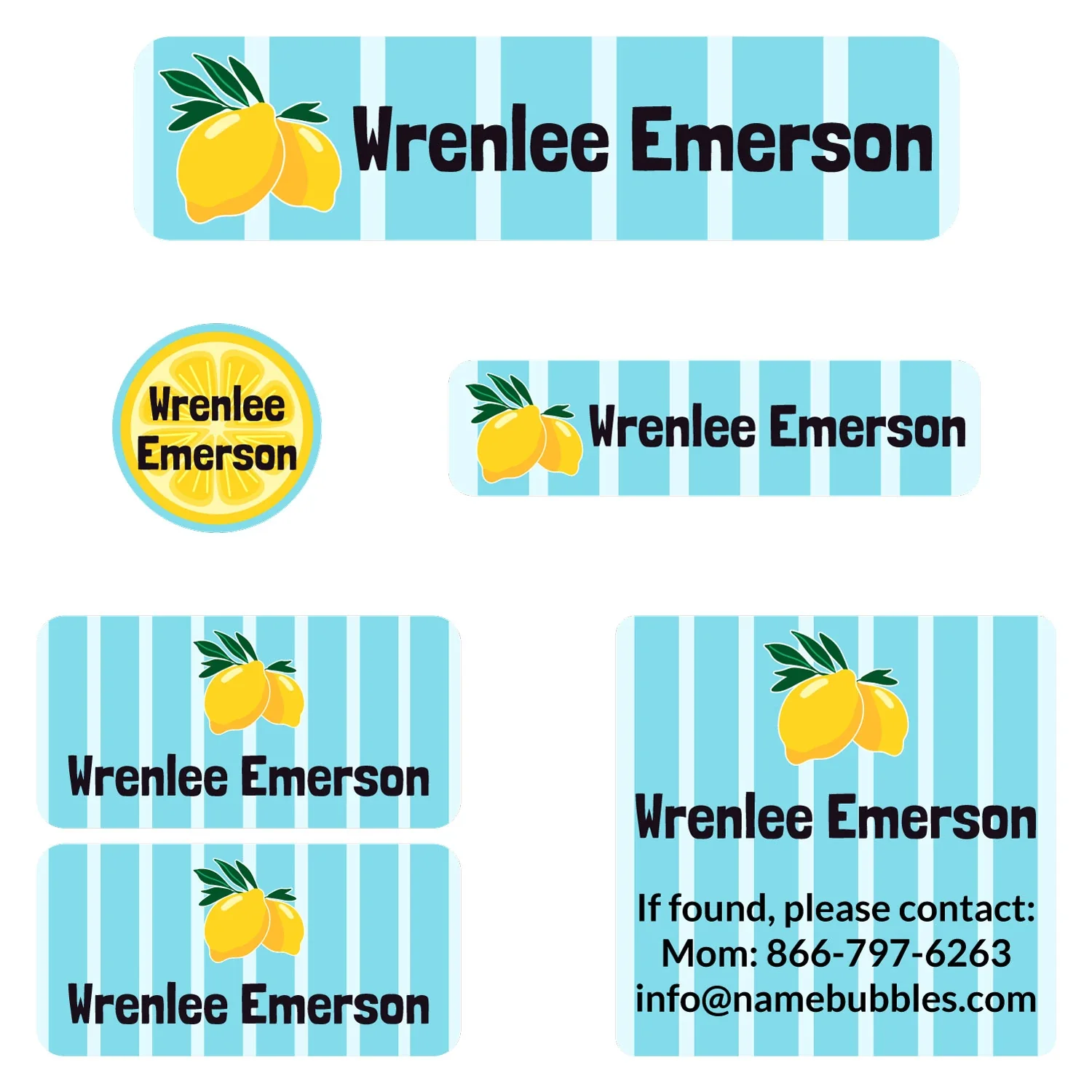 Image of Lemons Camp Labels Pack