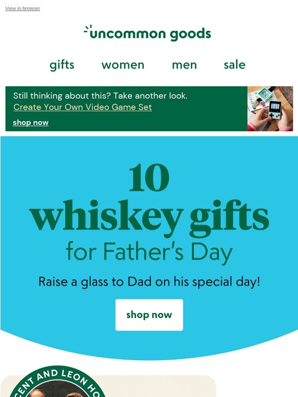 10 whiskey gifts for Father's Day