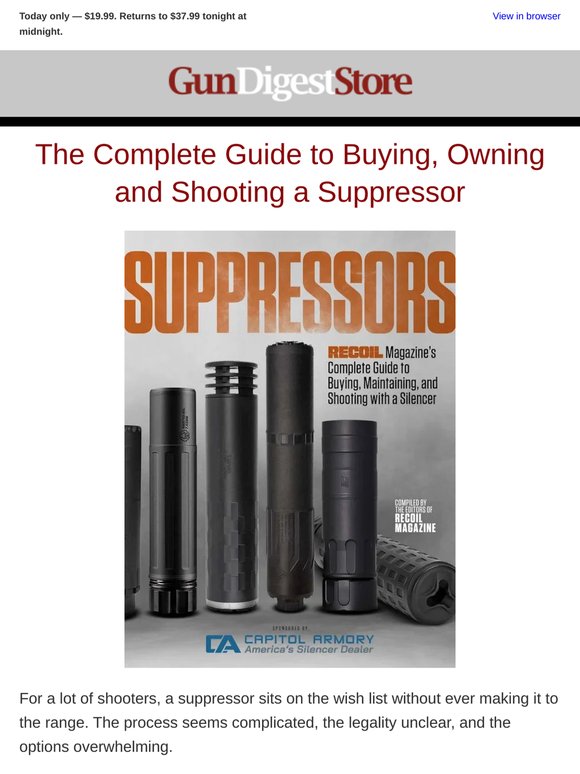 Suppressors Demystified — $19.99 Today Only