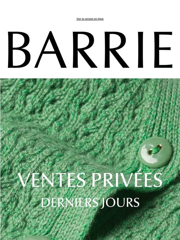 Derniers jours des ventes privées