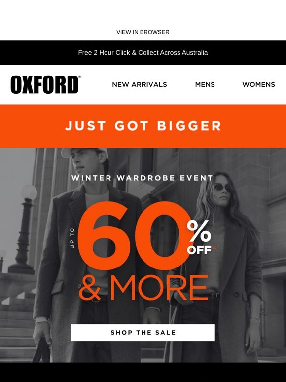 Winter Wardrobe Event Just Got Bigger ❄️