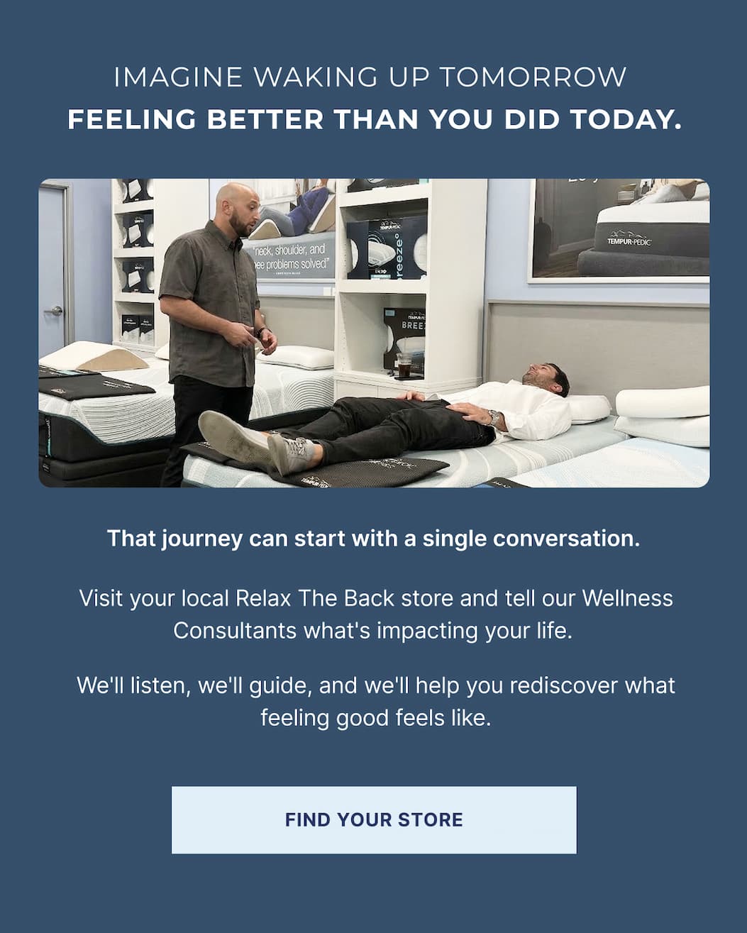 visit your local relax the back store