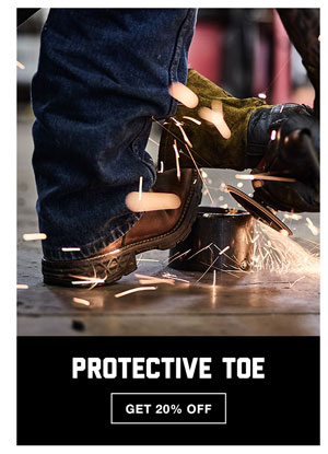 Save 20% on All Protective Toe Boots