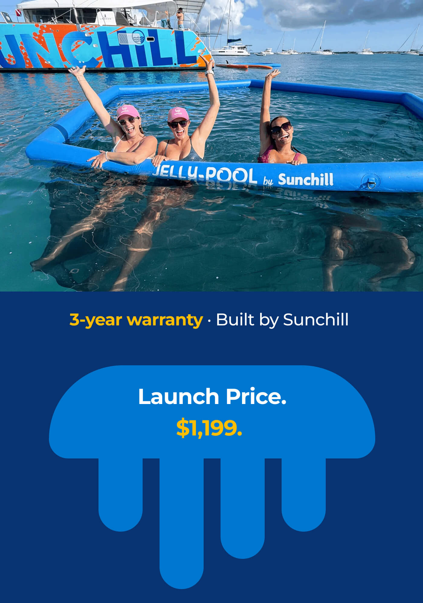 3-year warranty · Built by Sunchill  20% off launch price. $1,199. 