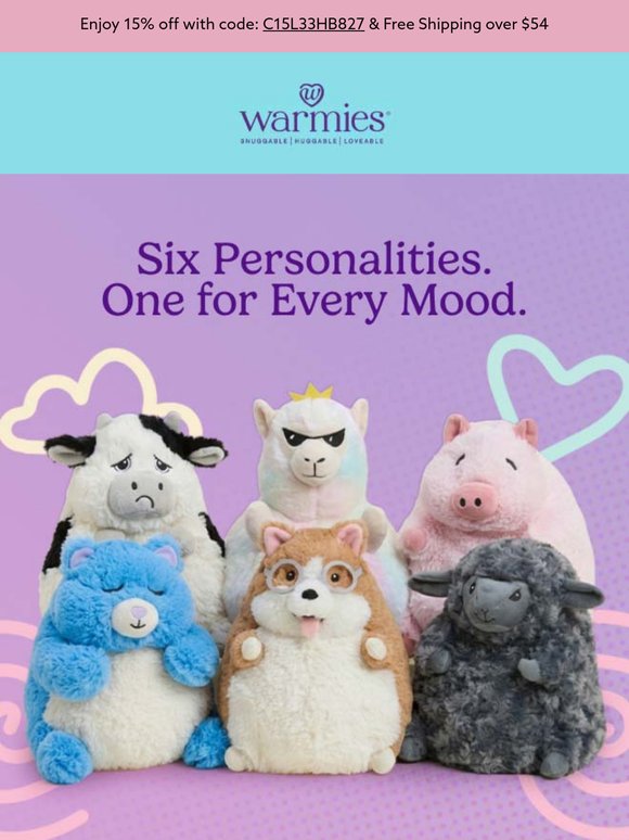 New Feeling Fuzzy Warmies