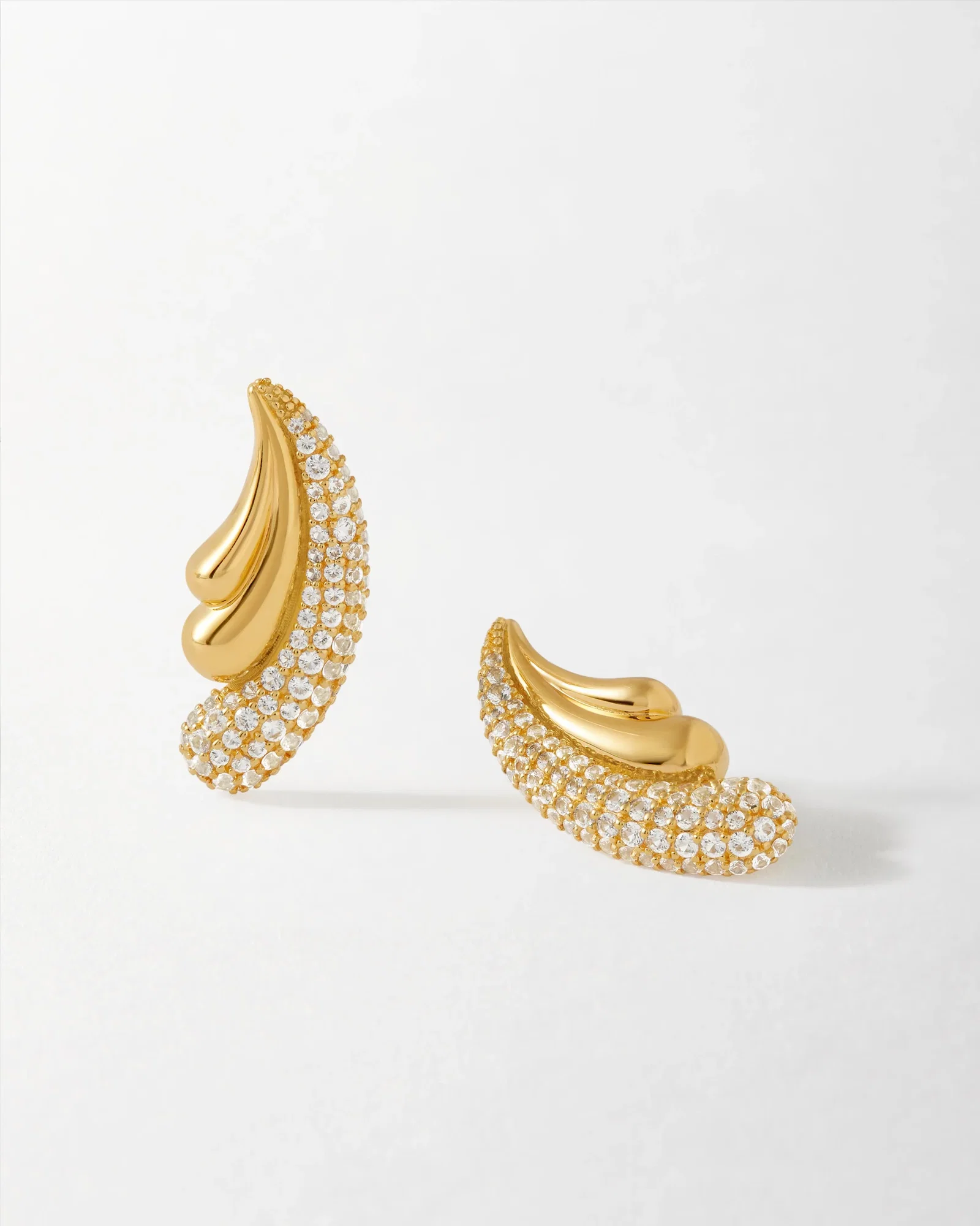 Image of Pave Statement Stud Earrings