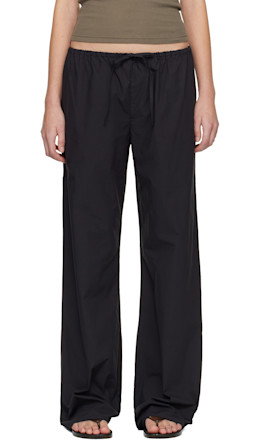 Black Drawcord Trousers - Matteau