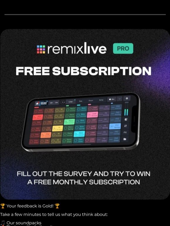 REMIXLIVE | GET A FREE SUBSCRIPTION
