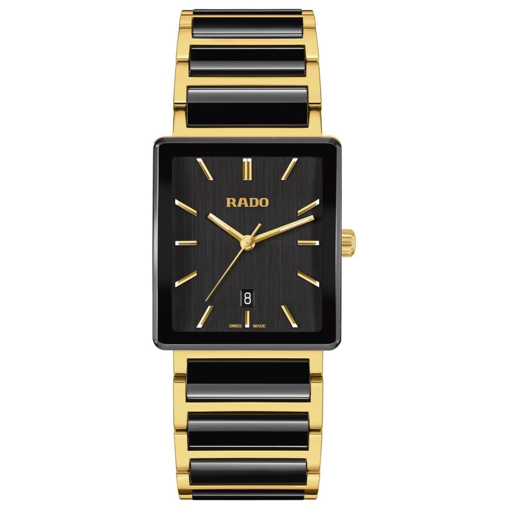 Rado Integral 31.5mm Black Dial Two Tone Steel & Ceramic Bracelet Watch