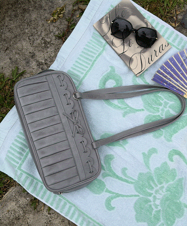 Ribbon Stitch Shoulder Bag - Wisteria