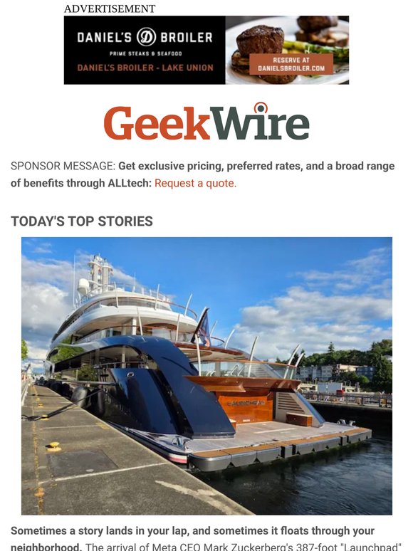 Spectacle in Seattle: Zuckerberg’s boat has arrived