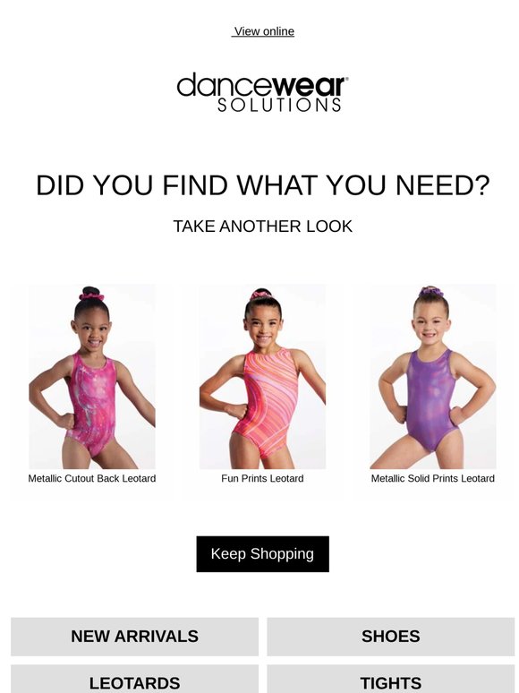 Still interested? Get the dancewear you need now