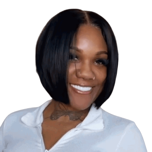 Malaysian Hair Elegant Short Bob Wig Lace Front Human Hair Wigs