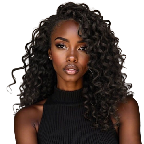 Glueless Ombre Honey Golden Brown Side Part Curly Wig Lace Front Human Hair Wigs