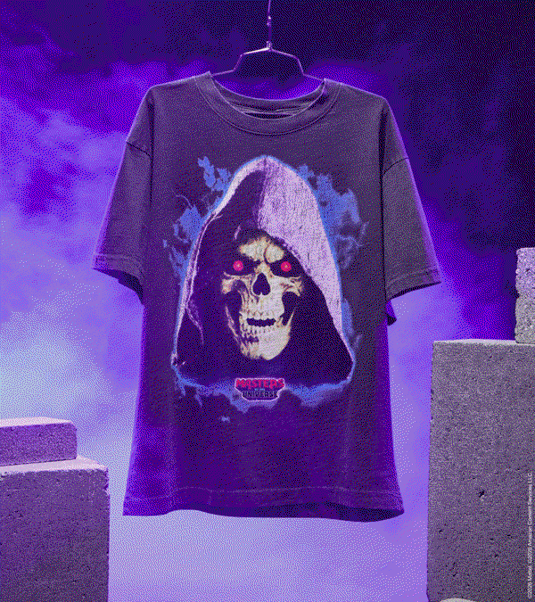 Shop the Masters of the Universe collection | A gif showcasing the collection