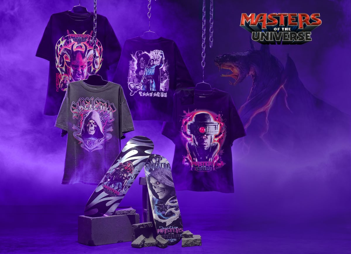 Shop the Masters of the Universe collection | Feature of the skate decks showcasing Skeletor and Legion