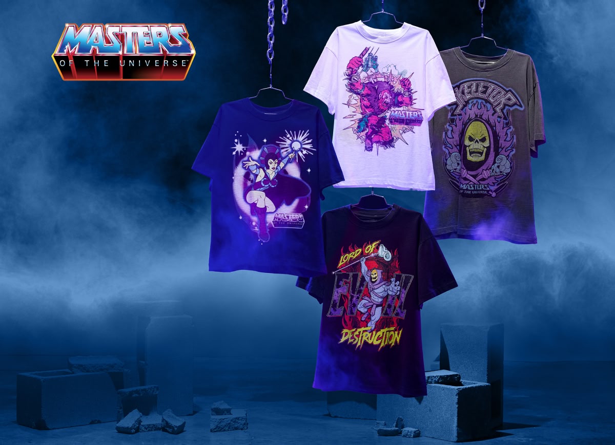 Shop the Masters of the Universe collection | Four tees featuring Skeletor and Evil-Lyn