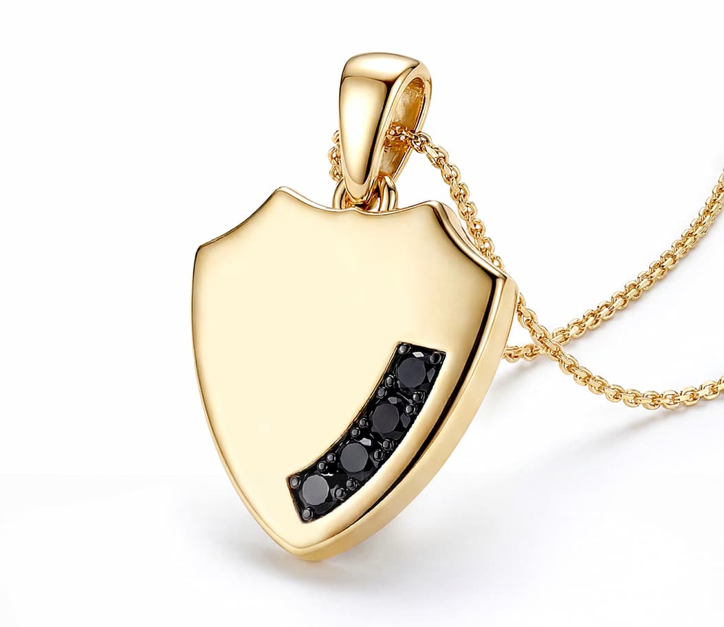 Enhanced Black Diamond Men's Medallion Pendant