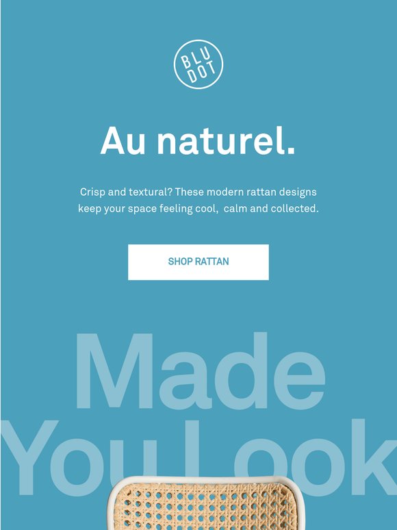Au naturel.