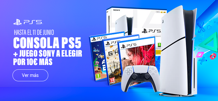 Consola PS5 + Juego Sony a elegir por 10€ más