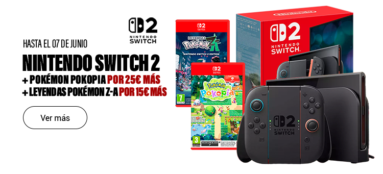 Nintendo Switch 2 + Pokémon Pokopia por 25€ más + Leyendas Pokémon Z-A por 15€ más