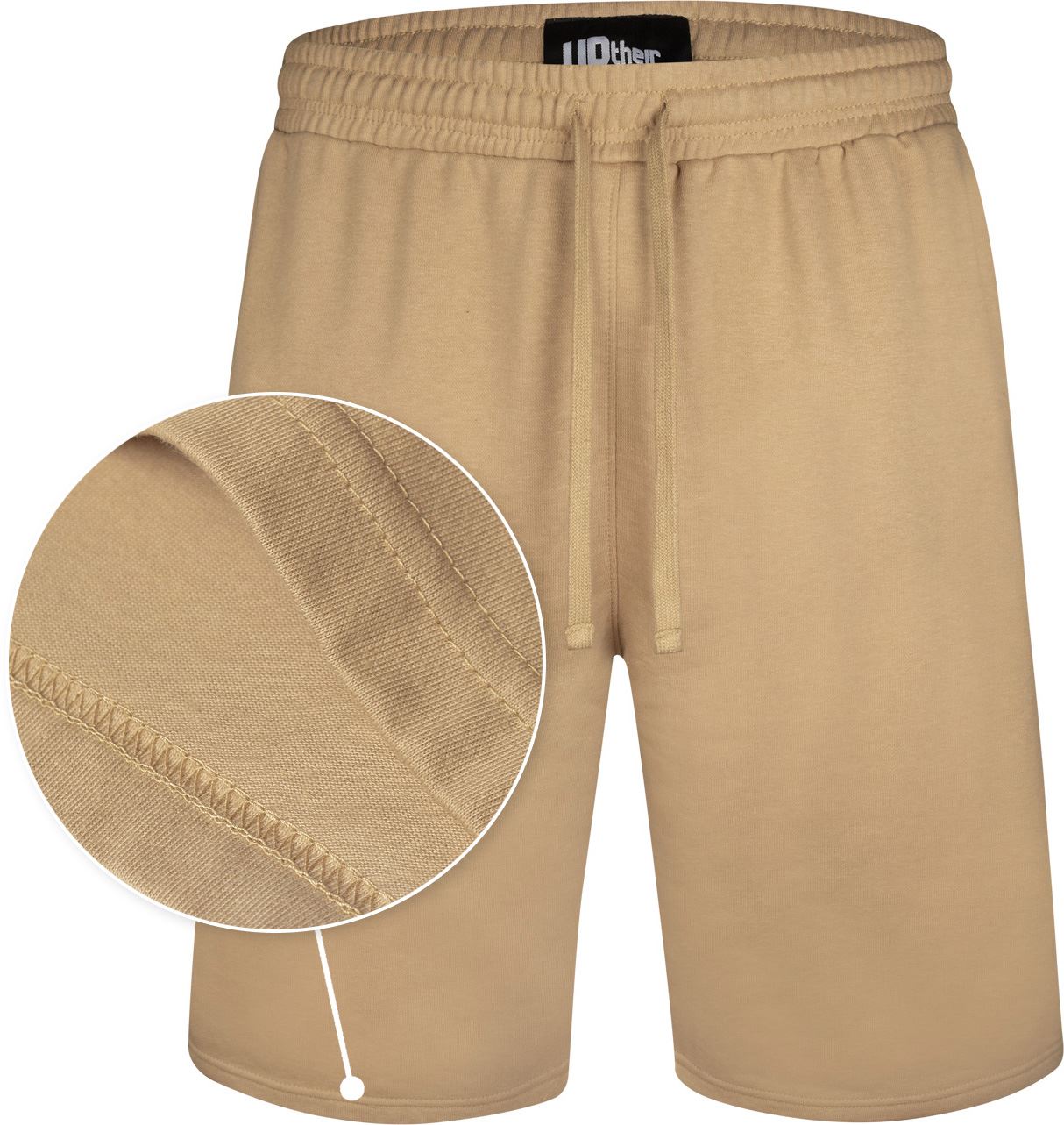 Image of Uptheir Jersey Lightweight 'Wave' Shorts in Beige