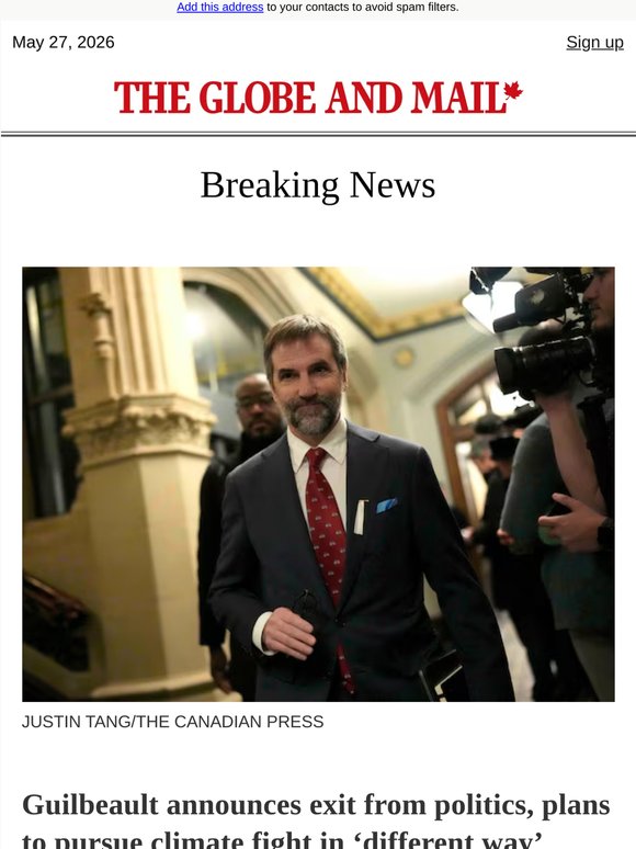 Breaking News: Guilbeault announces exit from politics, plans to pursue climate fight in ‘different way’