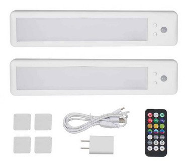 Brightliving S/2 12" Adjustable Angle Under Cabinet Lights