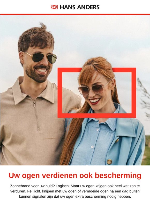 Knijpt u met uw ogen in de zon?