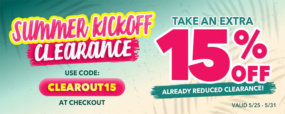 15% Off Clearance