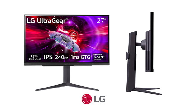 27" UltraGear QHD 1ms 240Hz Gaming Monitor