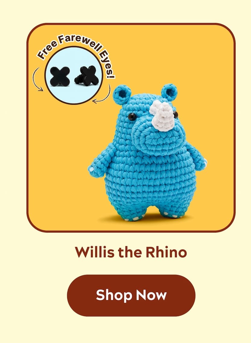 Willis the Rhino Crochet Kit