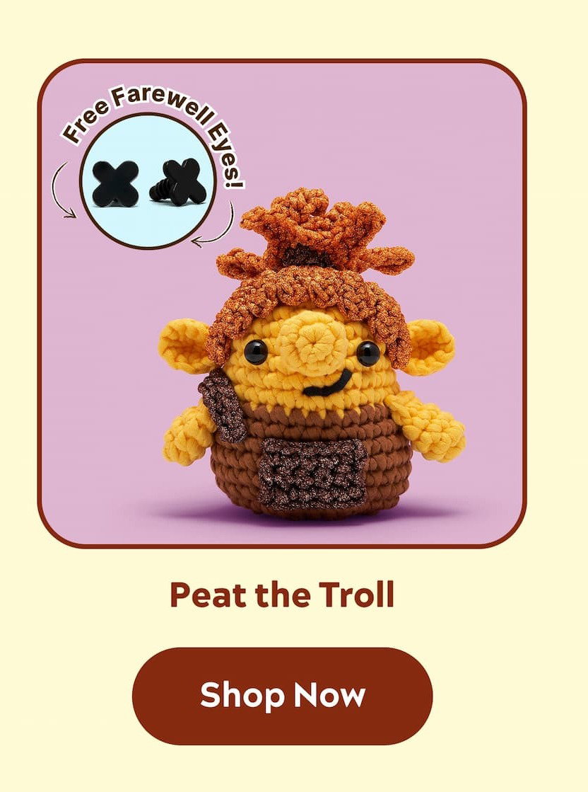 Peat the Troll Crochet Kit