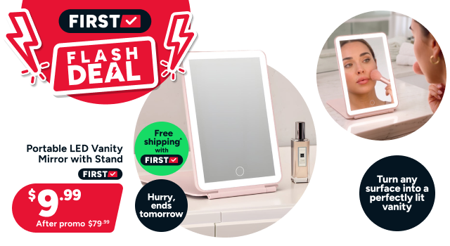 Portable LED Vanity Mirror with Stand