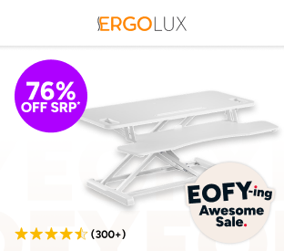 Ergolux Pro Height Adjustable Sit Stand Desk Riser 95cm Product Image