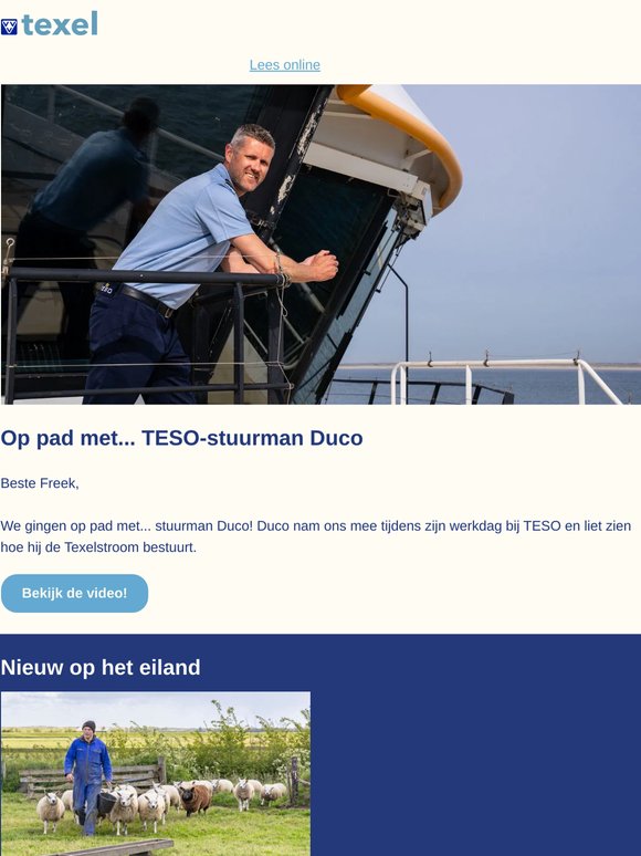 Op pad met... TESO-stuurman Duco