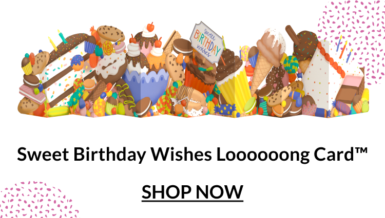 Sweet Birthday Wishes Loooooong Card.