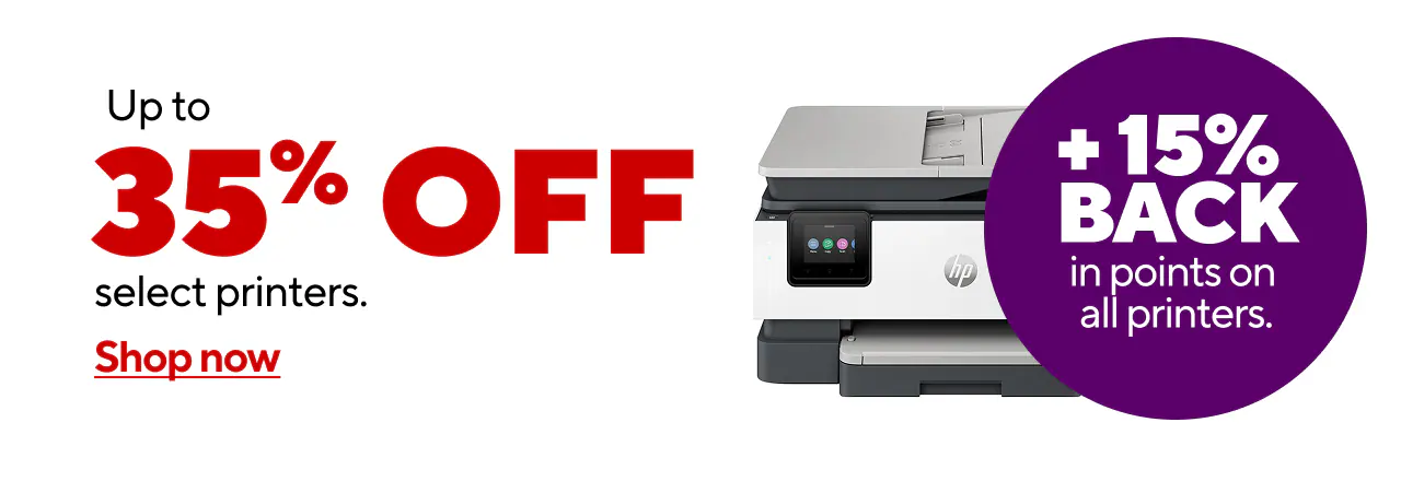 Up to 35% off select Printers