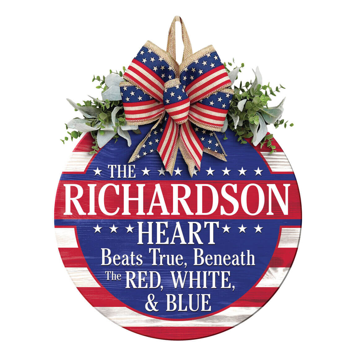 The Personalized Family All-American Welcome Sign