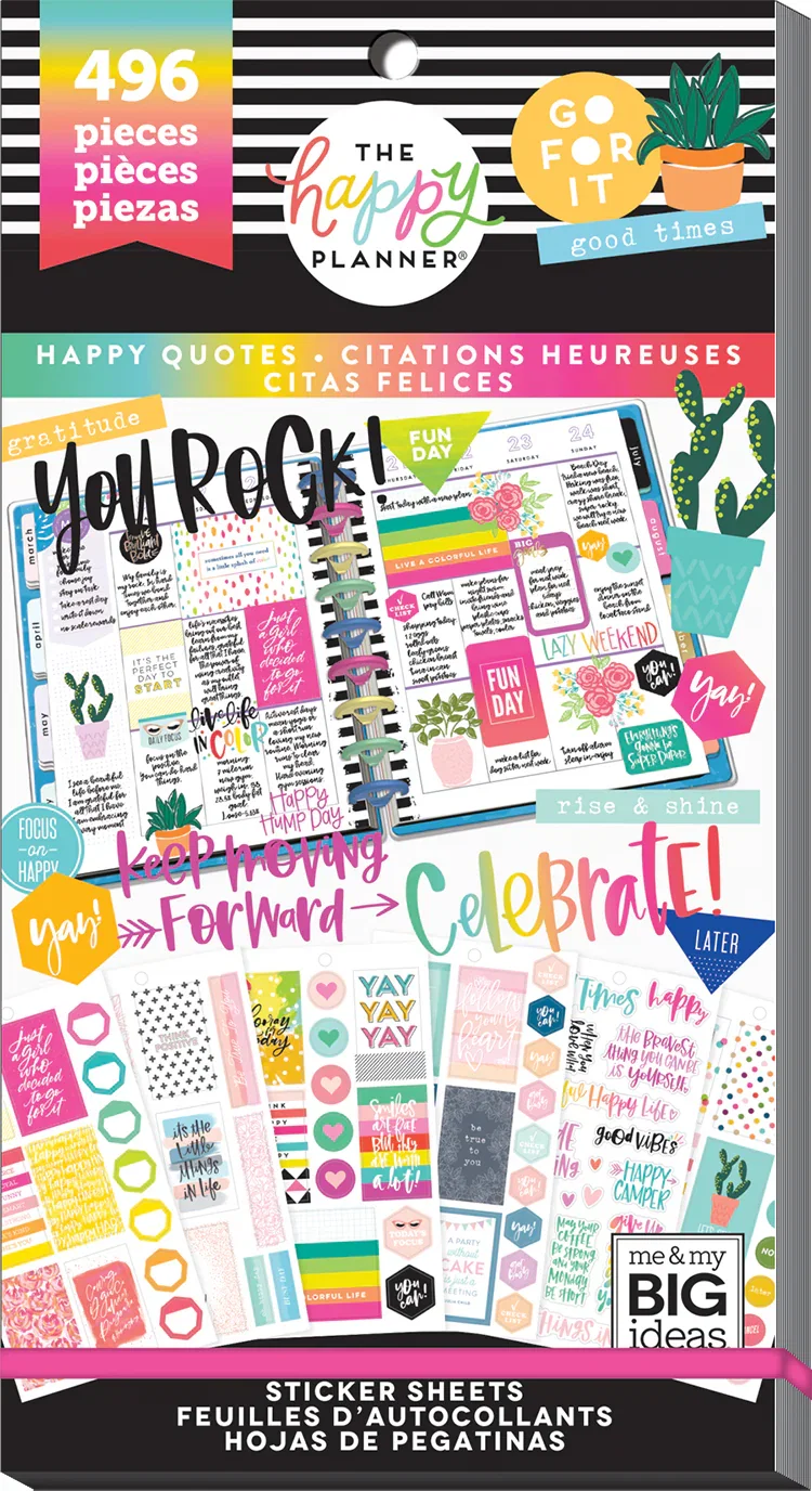 Image of Happy Quotes - Value Pack Stickers