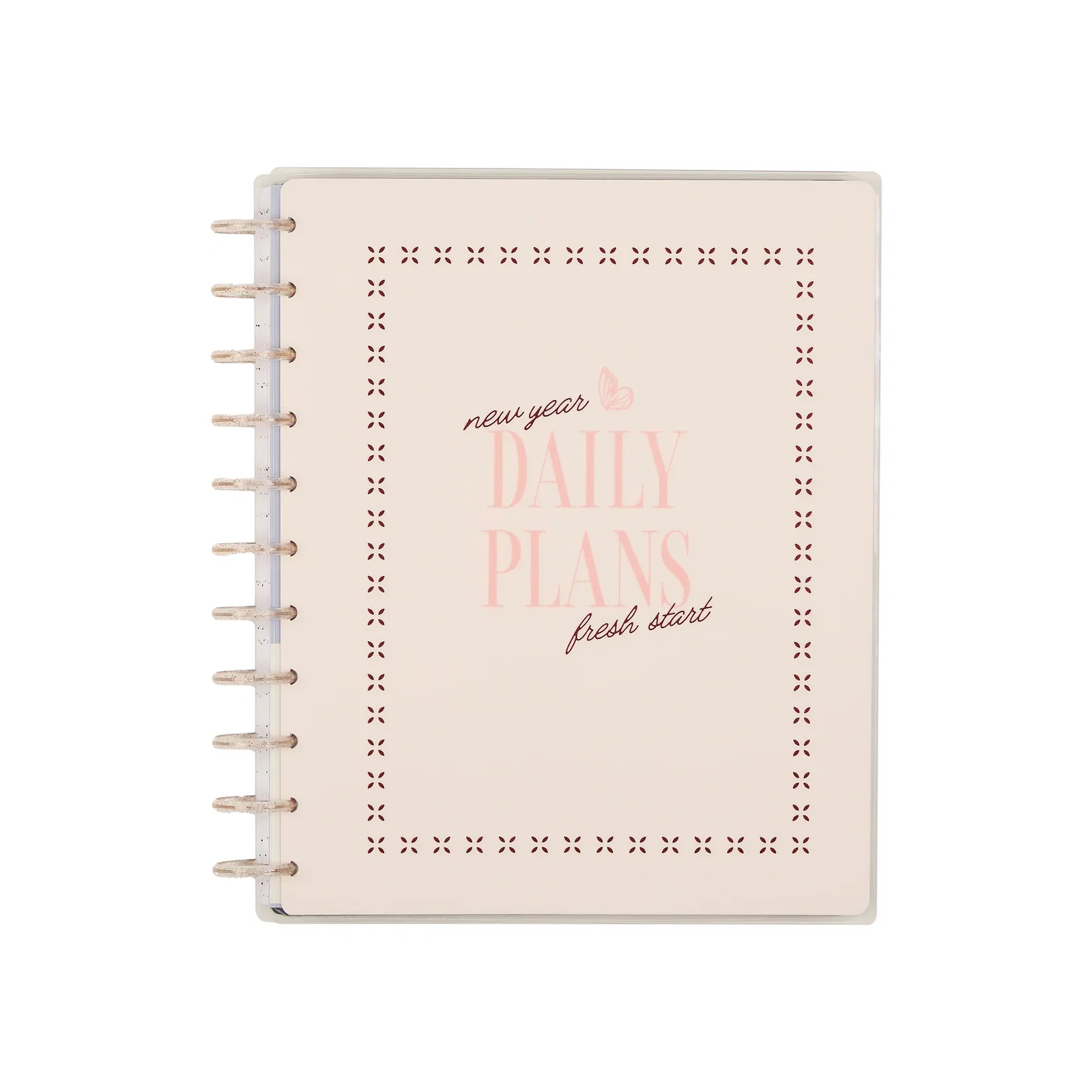 Image of Undated Café Coquette Customizable Planner - Big Horizontal Layout - 12 Months