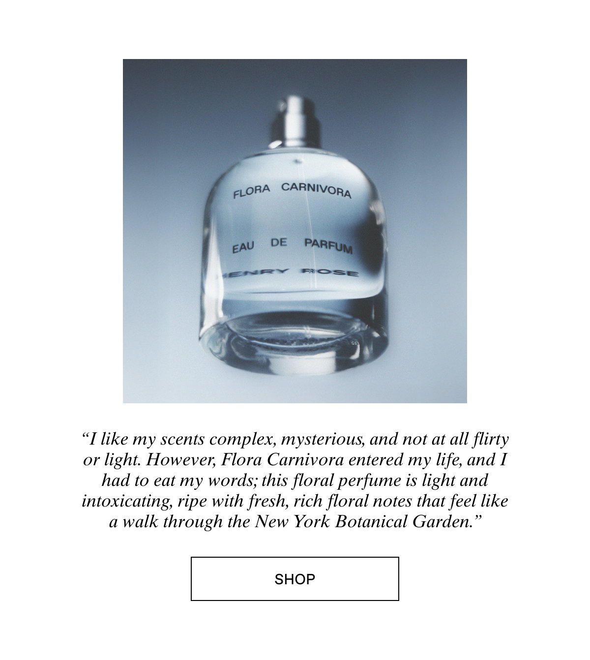 Shop Henry Rose Flora Carnivora. For people who think they hate florals.