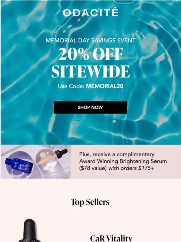 Final Days: 20% Off Sitewide