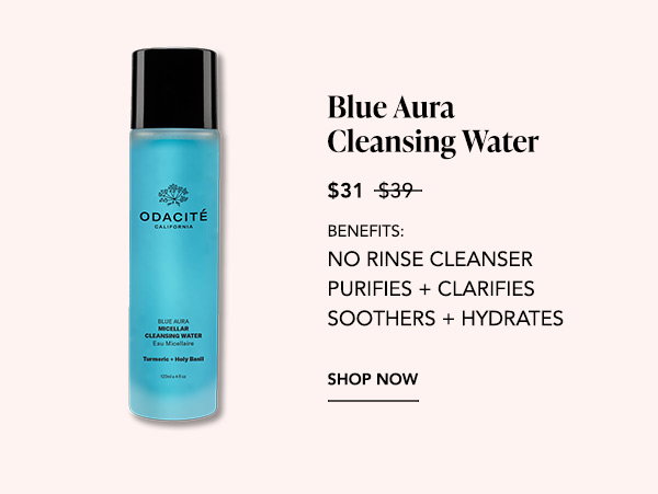 Product: Odacité Blue Aura Micellar Cleansing Water, bottle