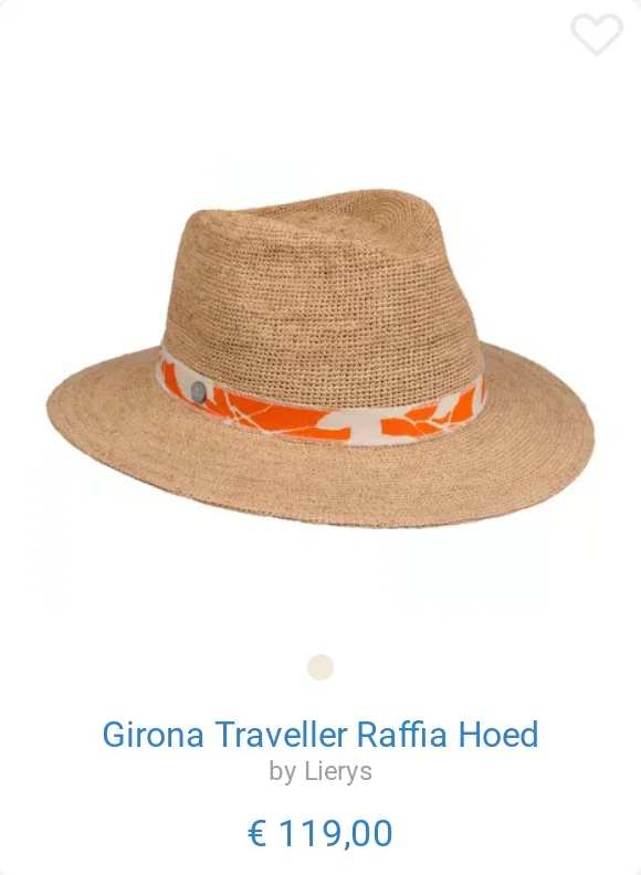 Girona Traveller Raffia Hoed by Lierys