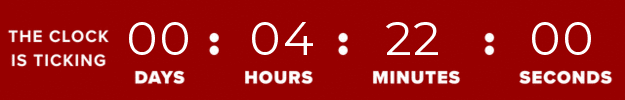 Time's running out! 