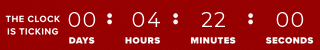 Time's running out! 